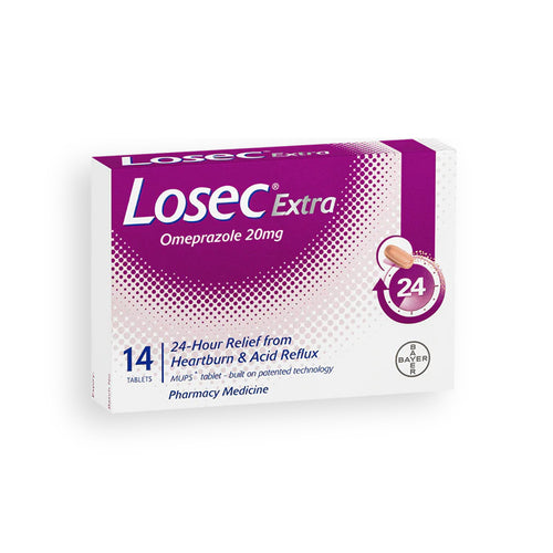 LOSEC Extra Tabs 20mg 14s