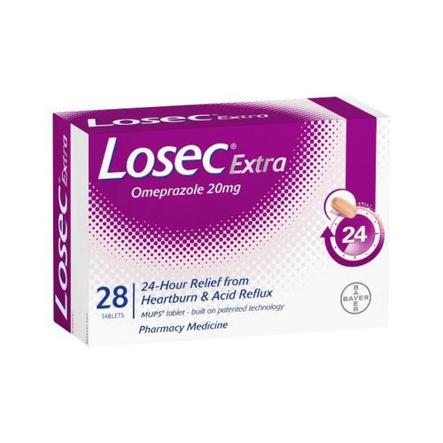 LOSEC Extra Tabs 20mg 28s