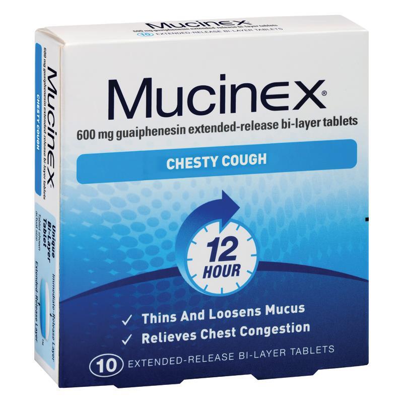 MUCINEX Chesty Cough Tabs 600mg 10s
