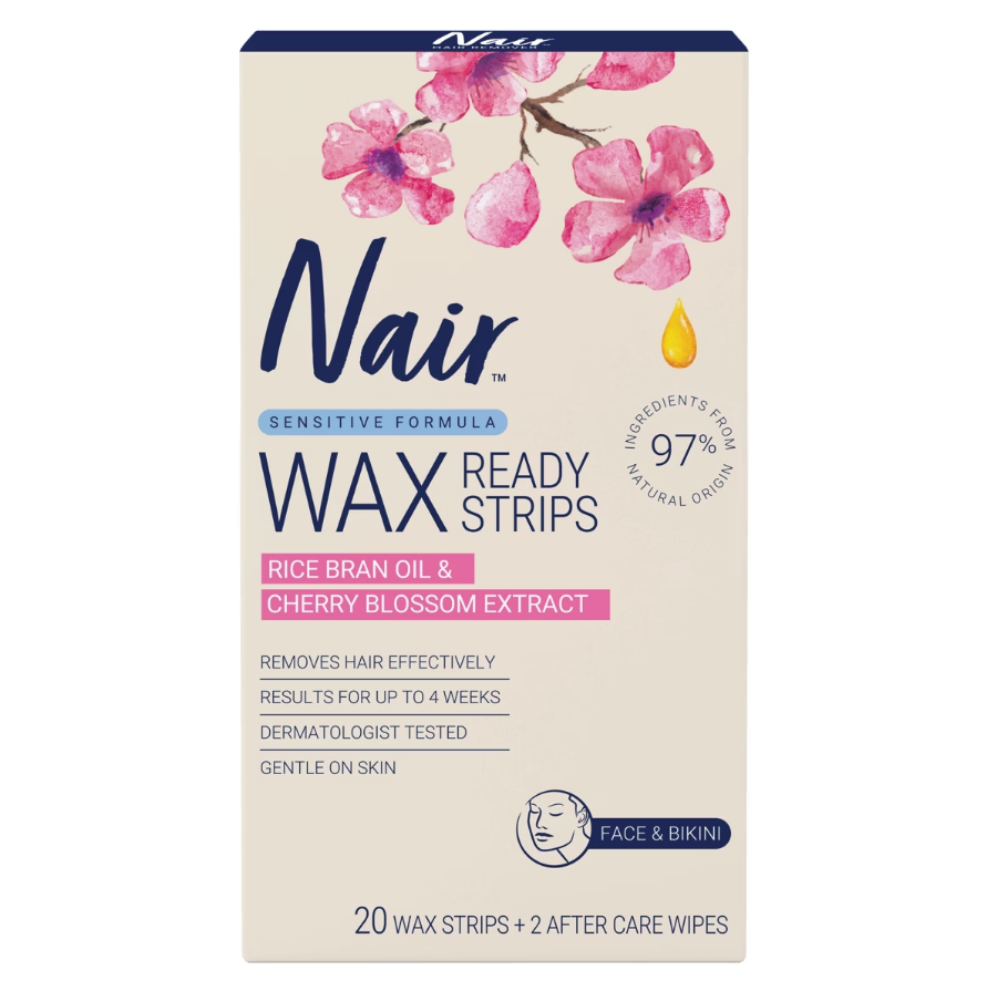 NAIR Sensitive Wax Strips Mini 20pk