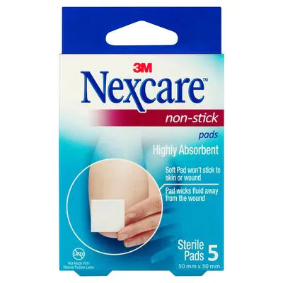 N/C Non Stick Pad 50mm x 50mm 5Pk