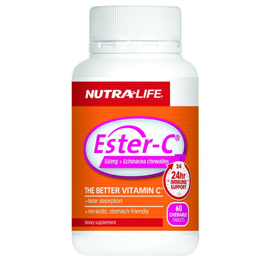 NL ESTER C 500mg Ech. Chewable 60s