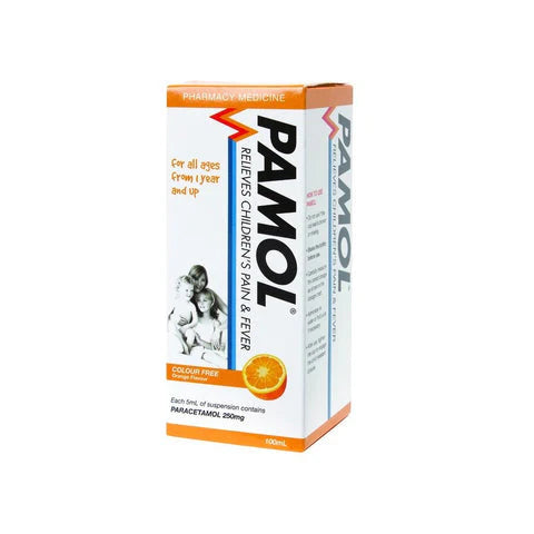 Pamol All Ages C/F Orng 100ml