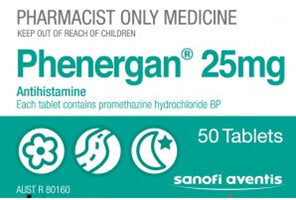 PHENERGAN Tablets 25mg 50s