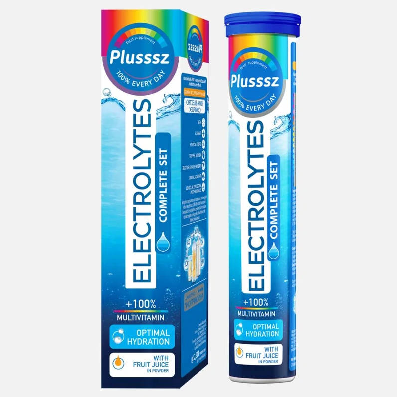Plusssz Electrolytes + Multivitamin Effervescent Tablets 24pk
