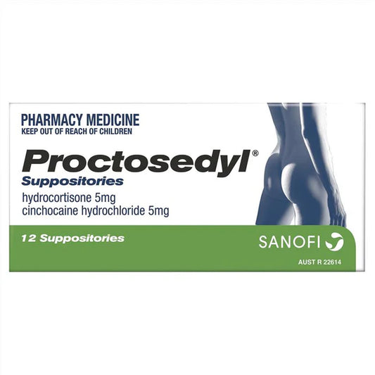 PROCTOSEDYL 5mg Supps 12s