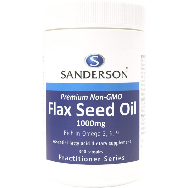 SANDERSON Flax Seed Oil 1000mg 300caps