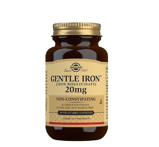 SOLGAR Gentle Iron 20mg Veg Caps 30s