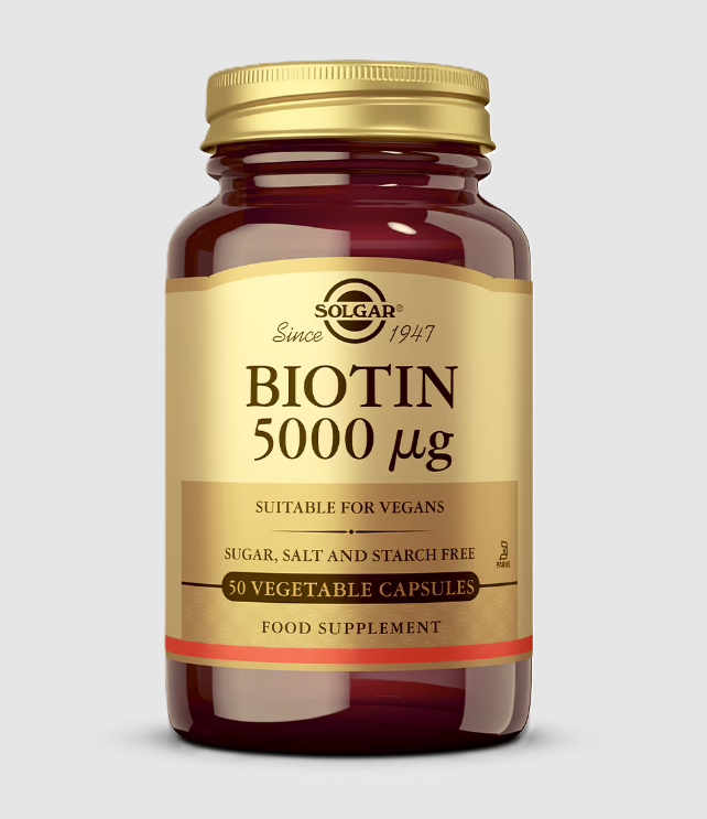 SOLGAR Biotin 5000mg Vcaps 50s