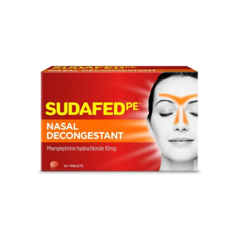 SUDAFED PE Nasal Decong Tab 10mg 24s