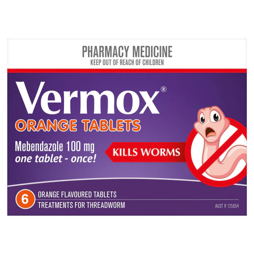 VERMOX Tabs 100mg 6s