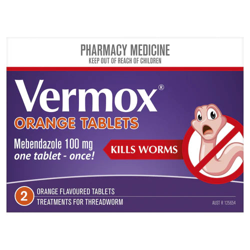 VERMOX Tabs 100mg 2s